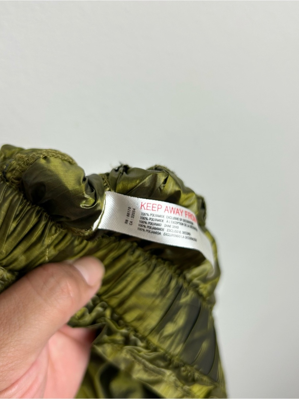 FP Movement Metallic Olive Green Pull-On Cargo Joggers Reflective Trim S - Picture 15 of 15